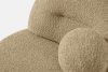 MALVE Kreslo z bouclé tkaniny v štýle Japandi tmavo béžové tmavo béžová - obrázok 5