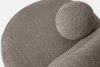 MALVE Kreslo z bouclé tkaniny v štýle Japandi chladná hnedá chladná hnedá - obrázok 6