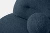 MALVE Kreslo z bouclé tkaniny v štýle Japandi tmavomodré tmavo modrá - obrázok 5
