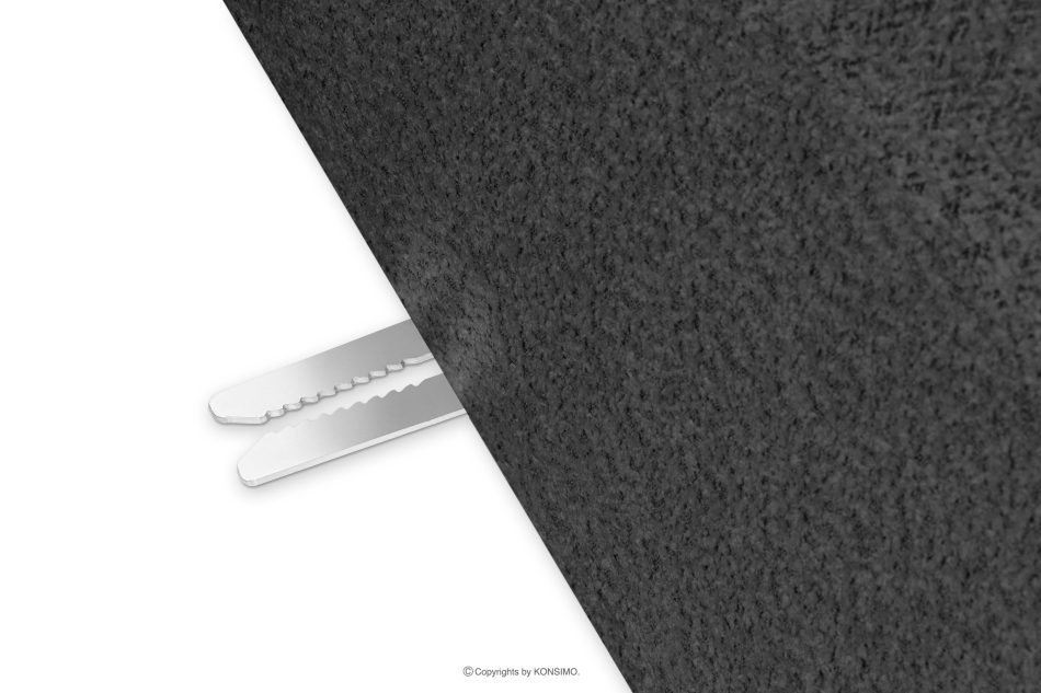 BUFFO Mäkká dvojmiestna pohovka z tmavo šedej bouclé tkaniny tmavě šedá - obrázok 5