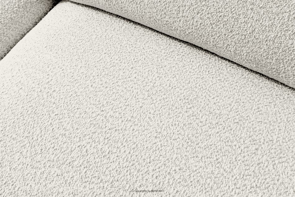 BUFFO Mäkká dvojmiestna pohovka z bielej bouclé tkaniny bílá - obrázok 6