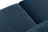 BUFFO Mäkká dvojmiestna pohovka z tmavomodrej bouclé tkaniny tmavě modrá - obrázok 5
