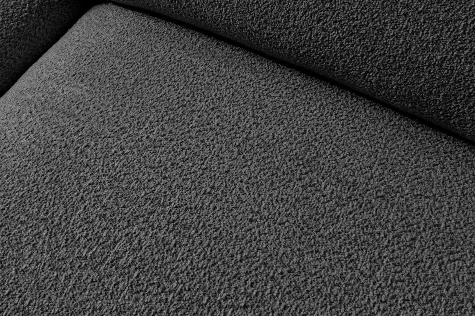 BUFFO Mäkká trojmiestna pohovka z tmavošedej bouclé látky tmavě šedá - obrázok 6