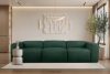 BUFFO Mäkká trojmiestna pohovka z tmavozelenej bouclé látky tmavě zelená - obrázok 10