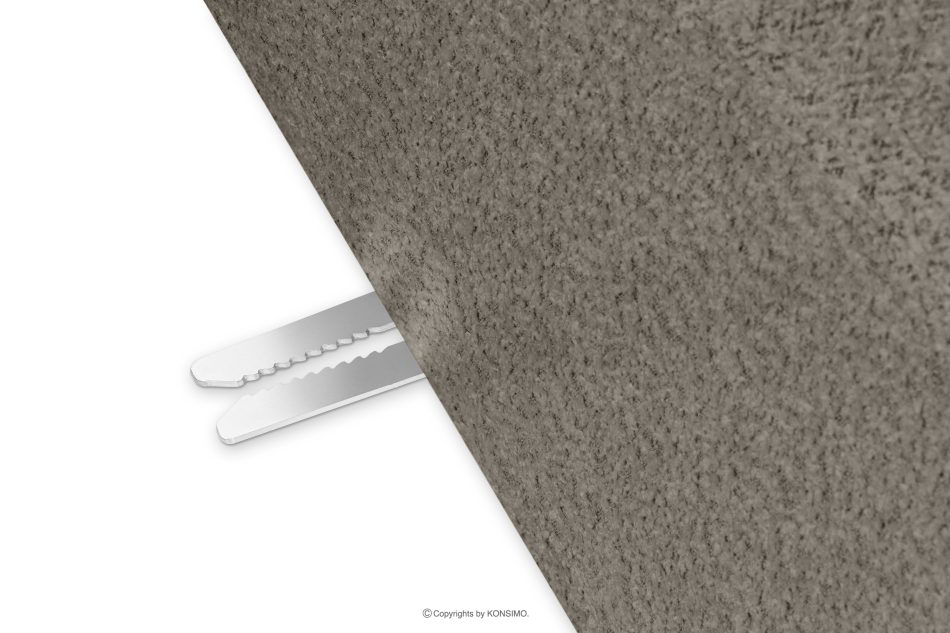 BUFFO Mäkká trojmiestna pohovka z chladnej hnedej bouclé tkaniny studená hnědá - obrázok 5