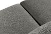 BUFFO Mäkká 25-miestna pohovka z ocele bouclé tkaniny ocel - obrázok 5
