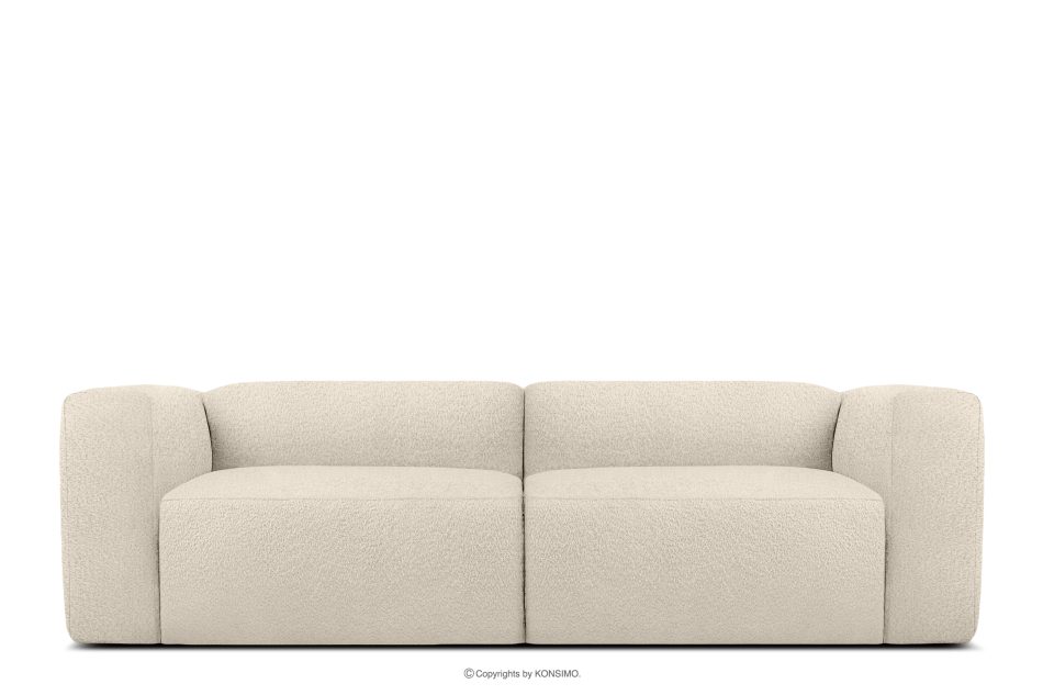 BUFFO Mäkká 25-miestna pohovka zo svetlo béžovej bouclé tkaniny světle béžová - obrázok 0