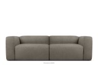 Mäkká 25-miestna pohovka z chladnej hnedej bouclé tkaniny