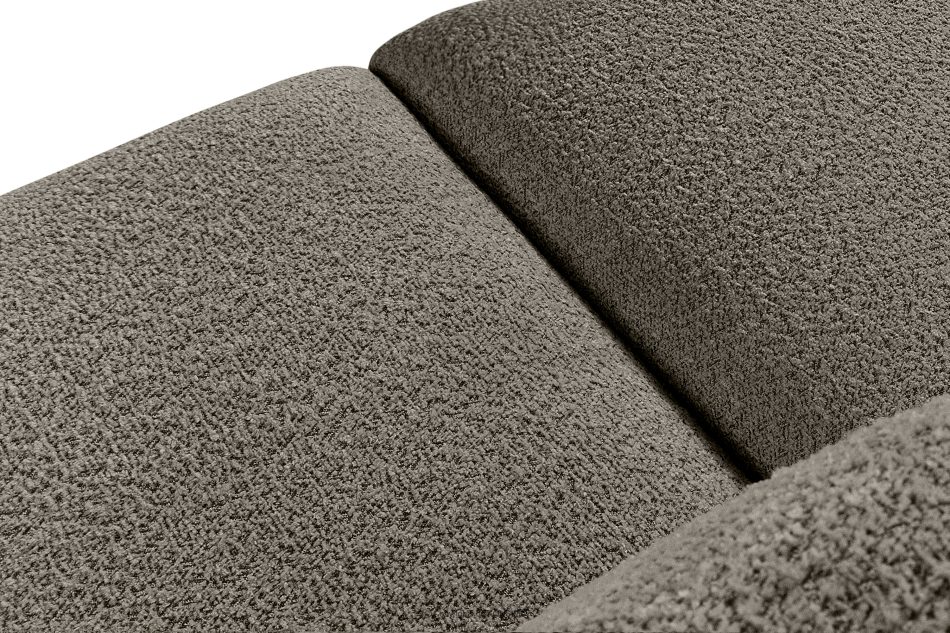 BUFFO Mäkká 25-miestna pohovka z chladnej hnedej bouclé tkaniny studená hnědá - obrázok 4