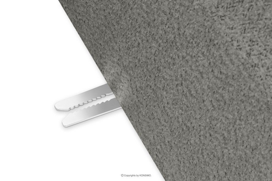 BUFFO Mäkká rohová pohovka z bouclé tkaniny ľavá oceľová ocel - obrázok 5