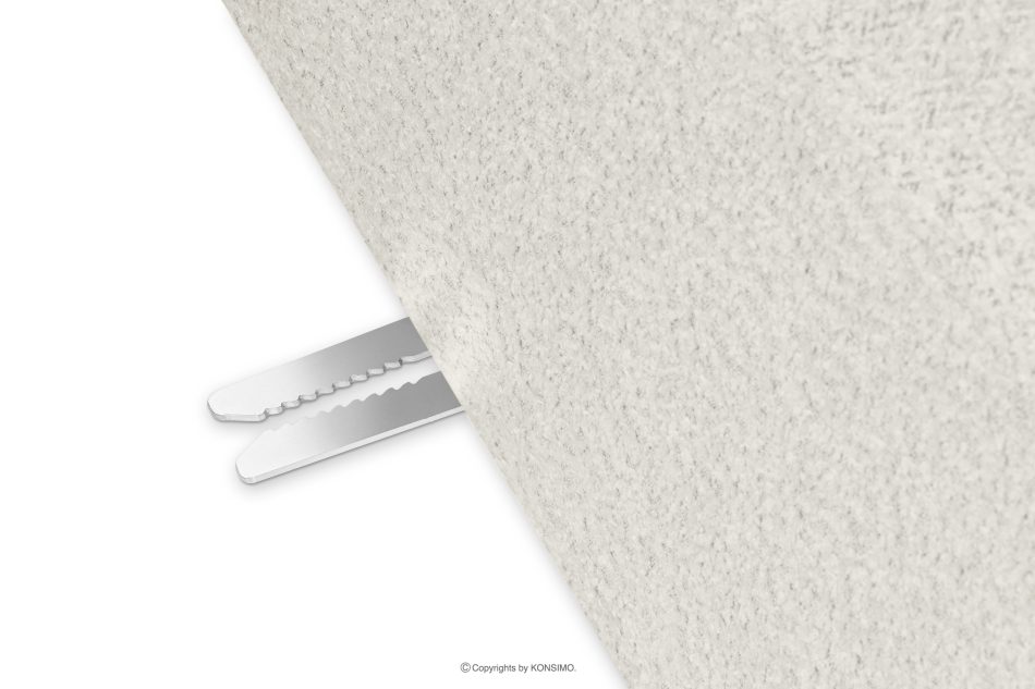 BUFFO Mäkká rohová pohovka z bouclé tkaniny ľavá biela bílá - obrázok 5