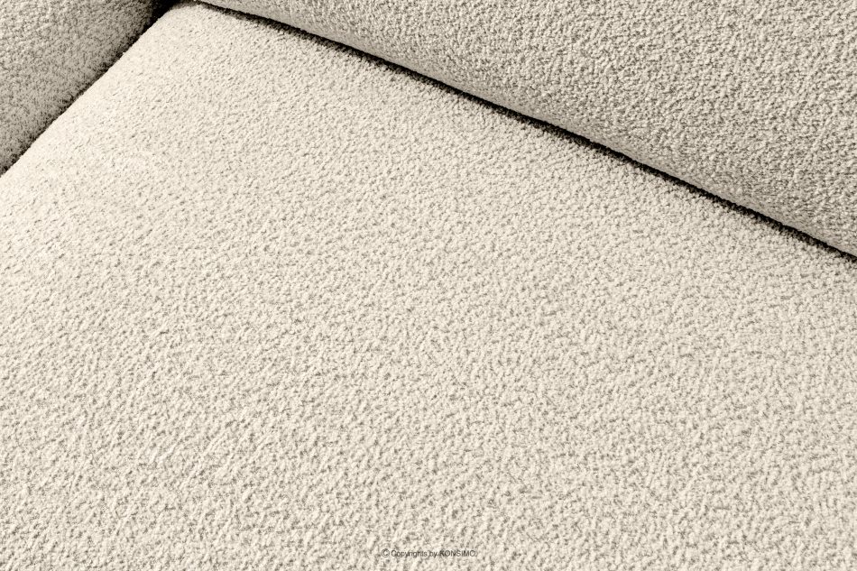 BUFFO Mäkká rohová pohovka z bouclé tkaniny ľavá svetlo béžová světle béžová - obrázok 6