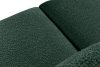 BUFFO Veľká mäkká rohová pohovka z bouclé tkaniny ľavá tmavo zelená tmavě zelená - obrázok 5