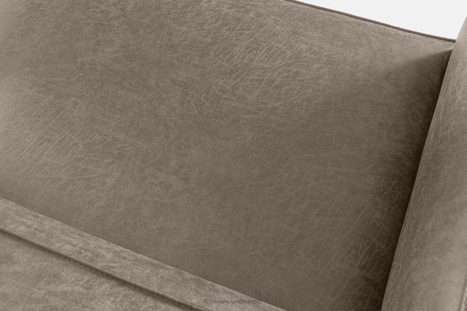 FEROX Rohová pohovka v štýle loft kožená látka svetlo sivá ľavá svetlo šedá - obrázok 7