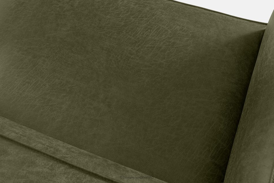 FEROX Rohová pohovka v štýle loft kožená látka zelená ľavá zelená - obrázok 7