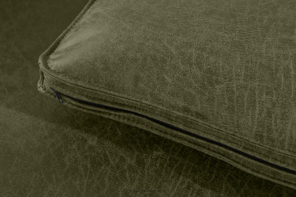 FEROX Rohová pohovka v štýle loft kožená látka zelená ľavá zelená - obrázok 8