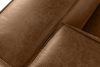 FEROX Rohová pohovka v štýle loft látka podobná koži hnedá ľavá hnedá - obrázok 6