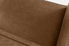 FEROX Rohová pohovka v štýle loft látka podobná koži hnedá ľavá hnedá - obrázok 8