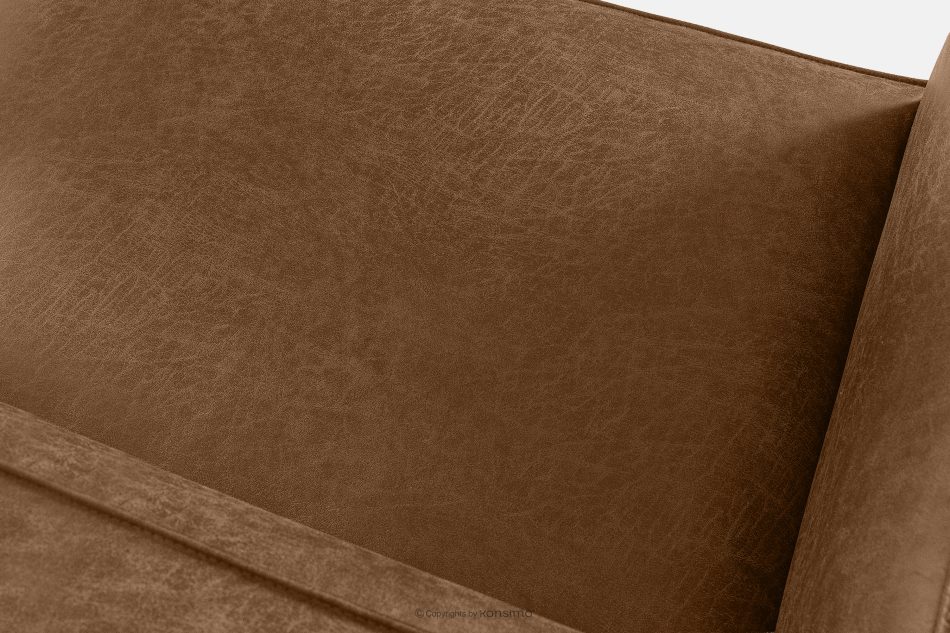 FEROX Rohová pohovka v štýle loft látka podobná koži hnedá ľavá hnedá - obrázok 7
