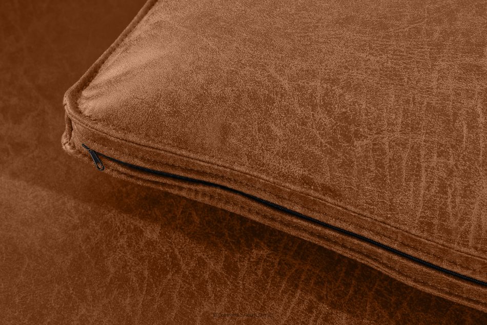 FEROX Rohová pohovka v štýle loft látka podobná koži červená ľavá červená - obrázok 8