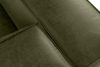 FEROX Rohová pohovka v štýle loft látka podobná koži zelená pravá zelená - obrázok 6