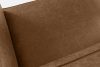 FEROX Rohová pohovka v štýle loft látka podobná koži hnedá pravá hnedá - obrázok 8