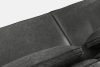 FEROX Trojmiestna pohovka v štýle loft kožená látka tmavo sivá tmavo šedá - obrázok 5