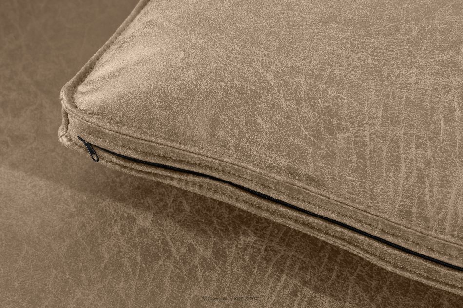 FEROX Trojmiestna pohovka v štýle loft kožená látka béžová béžová - obrázok 8