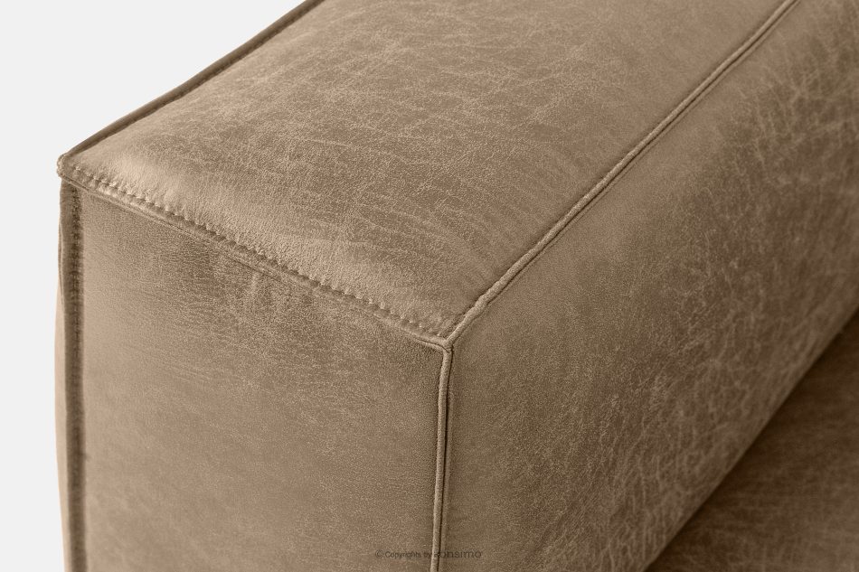 FEROX Trojmiestna pohovka v štýle loft kožená látka béžová béžová - obrázok 9