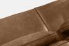 FEROX Trojmiestna pohovka v štýle loft látka podobná koži hnedá hnedá - obrázok 5