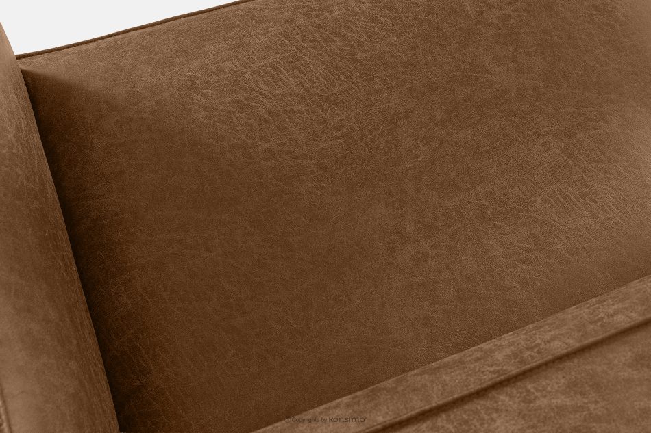 FEROX Trojmiestna pohovka v štýle loft látka podobná koži hnedá hnedá - obrázok 7