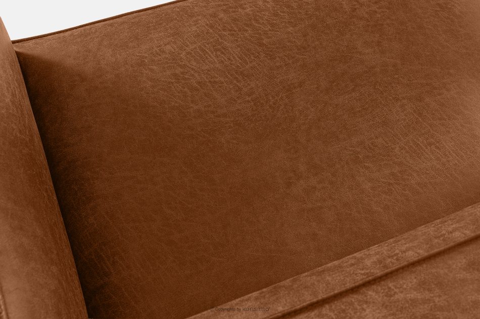 FEROX Trojmiestna pohovka v štýle loft látka podobná koži červená červená - obrázok 7