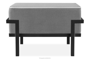 TRIGLO, https://konsimo.sk/kolekcie/triglo/ Záhradný taburet na kovových nohách, tmavo sivý/čierny/biely tmavo sivá/čierna/biela - obrázok