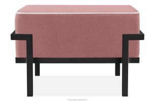 TRIGLO, https://konsimo.sk/kolekcie/triglo/ Záhradný taburet na kovových nohách, tmavo sivý/červený/biely tmavo sivá/červená/biela - obrázok