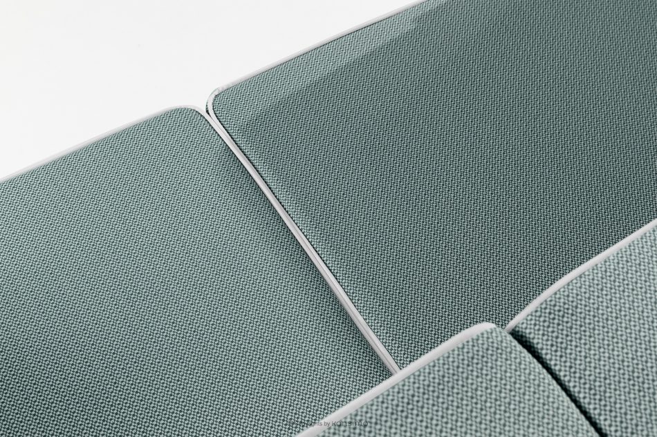 TRIGLO Moderná záhradná pohovka 2 na kovových nohách, tmavo sivá/tmavo zelená/biela tmavosivá/tmavozelená/biela - obrázok 7