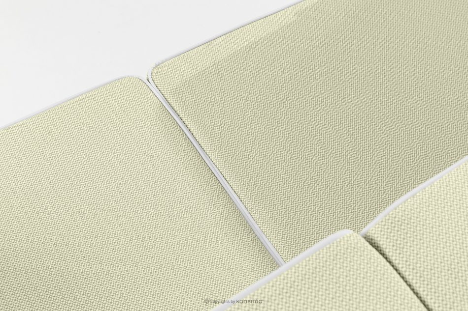 TRIGLO Moderná záhradná pohovka 2 na kovových nohách, biela/svetlo zelená/biela biela/svetlozelená/biela - obrázok 7