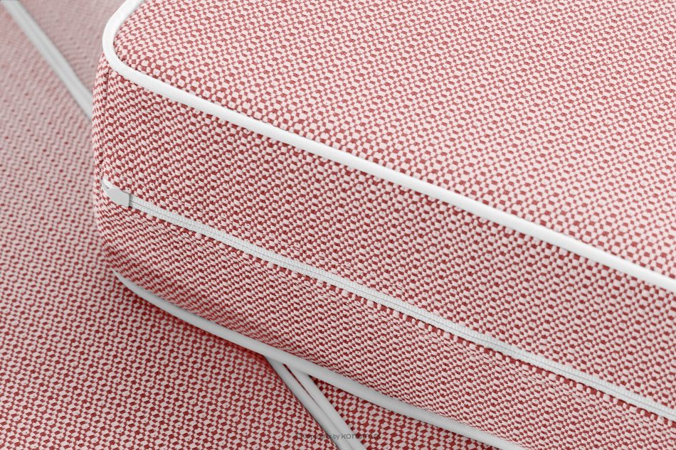 TRIGLO Moderná záhradná pohovka 2 na kovových nohách, tmavo sivá/červená/biela tmavosivá/červená/biela - obrázok 9