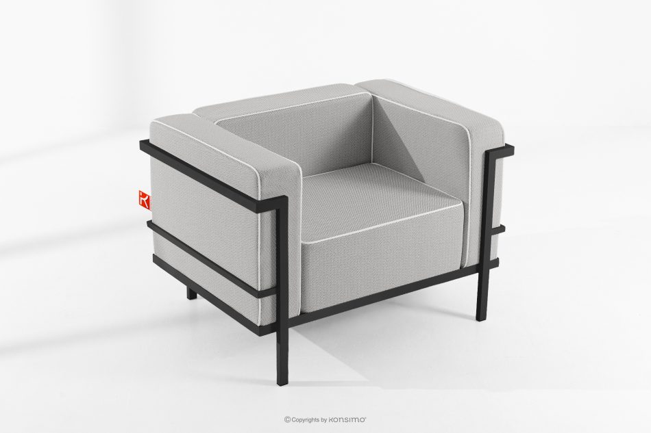 TRIGLO Záhradný nábytok: 2 kreslá, dvojmiestna pohovka, konferenčný stolík v tmavošedej/tmavošedej/bielej farbe tmavo sivá/tmavo sivá/biela - obrázok 17