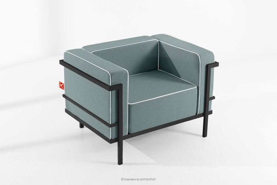 TRIGLO Záhradný nábytok: 2 kreslá, dvojmiestna pohovka, konferenčný stolík v tmavošedej/tmavozelenej/bielej farbe tmavo sivá/tmavo zelená/biela - obrázok 17