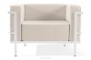 TRIGLO Záhradný nábytok: 2 kreslá, dvojmiestna pohovka, konferenčný stolík v bielej/tmavo béžovej/bielej farbe biela/tmavo béžová/biela - obrázok 6