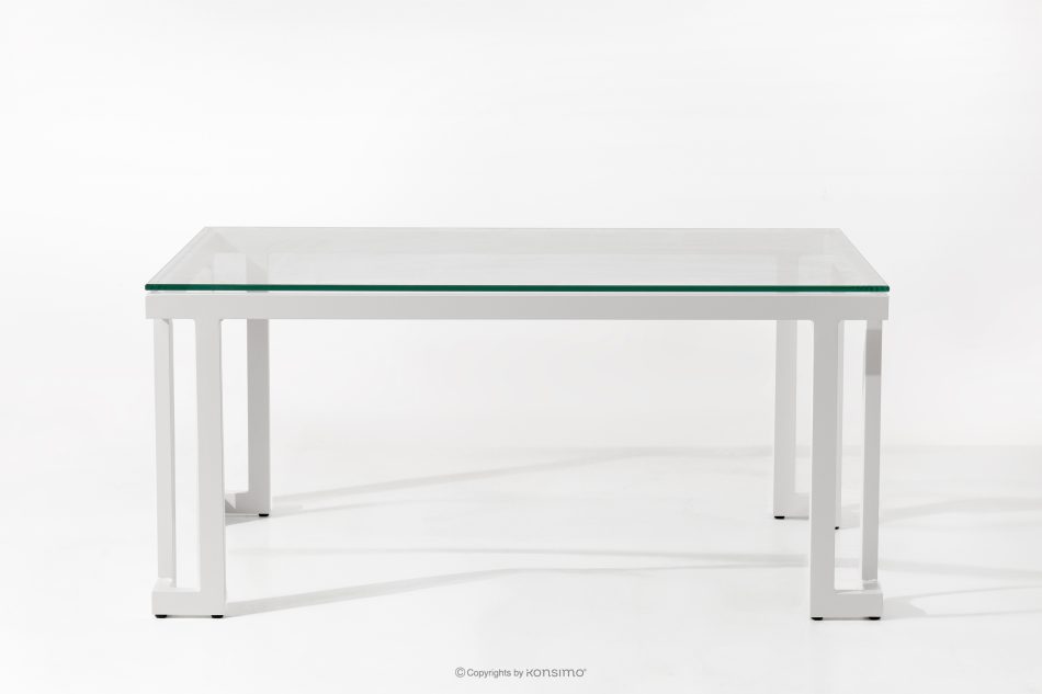 TRIGLO Súprava záhradného nábytku: 2 kreslá, trojmiestna pohovka, stôl v bielej/svetlo zelenej/bielej farbe biela/svetlo zelená/biela - obrázok 18