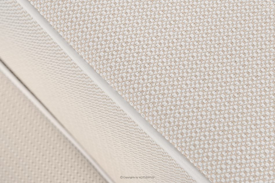 TRIGLO Súprava záhradného nábytku: 2 kreslá, trojmiestna pohovka, stôl v bielej/tmavo béžovej/bielej farbe biela/tmavá béžová/biela - obrázok 11