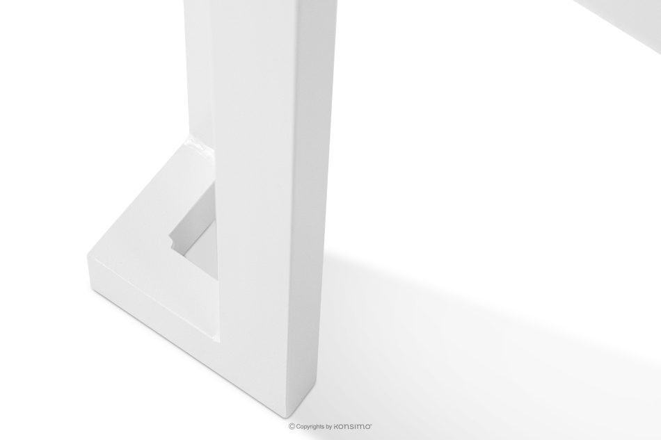 TRIGLO Súprava záhradného nábytku: 2 kreslá, trojmiestna pohovka, stôl v bielej/tmavo béžovej/bielej farbe biela/tmavá béžová/biela - obrázok 16