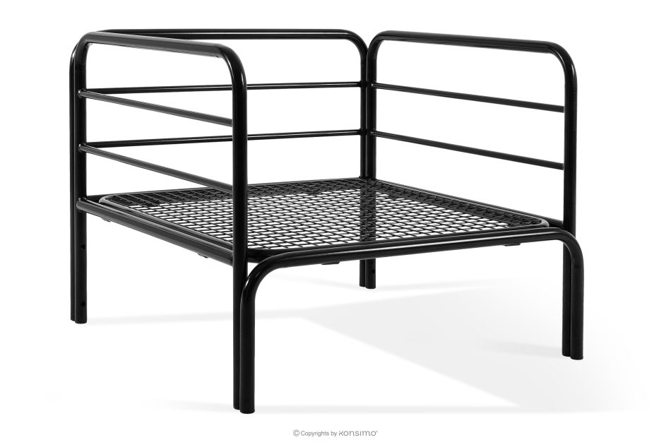 RAMBE Záhradné kreslo Loft na kovových nohách, antracitová/tmavo šedá/biela antracitová/tmavo šedá/biela - obrázok 4