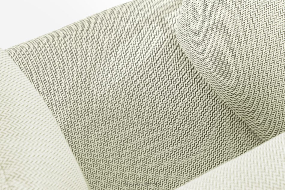 RAMBE Záhradné kreslo Loft s kovovými nohami, biele/svetlo zelené/biele biela/svetlo zelená/biela - obrázok 5