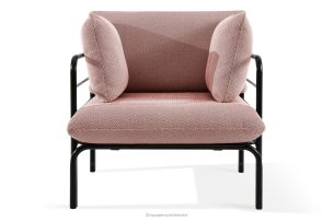 RAMBE, https://konsimo.sk/kolekcie/rambe/ Záhradné kreslo Loft na kovových nohách, antracitová/červená/biela antracitová/červená/biela - obrázok