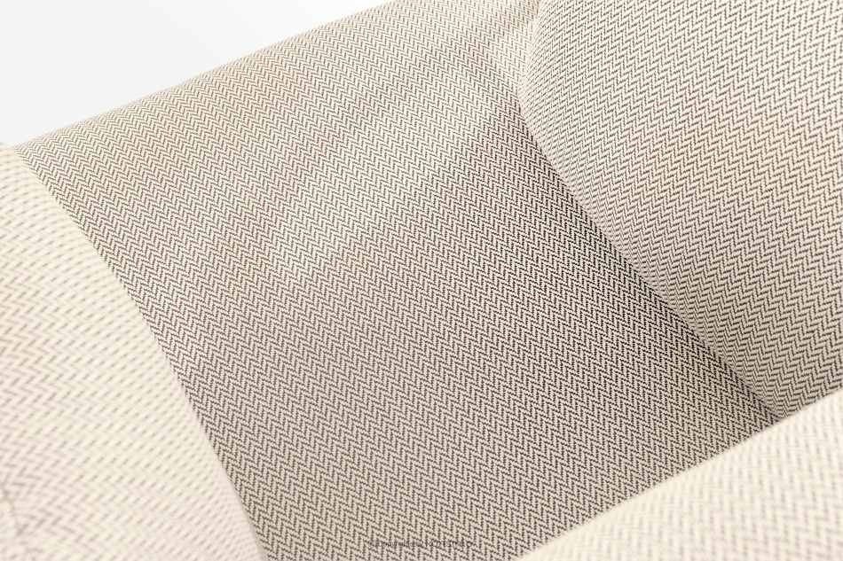 RAMBE Záhradné kreslo Loft s kovovými nohami, biele/béžové/biele biela/béžová/biela - obrázok 5