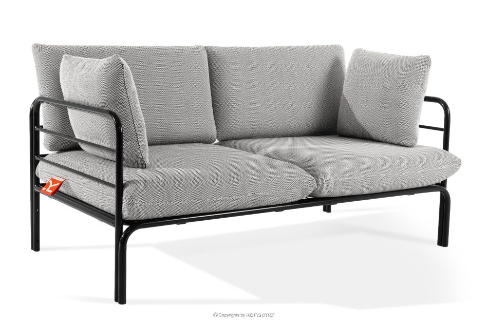 RAMBE Záhradná pohovka Loft 2 na kovových nohách antracitová/tmavo šedá/biela antracitová/tmavo sivá/biela - obrázok 2