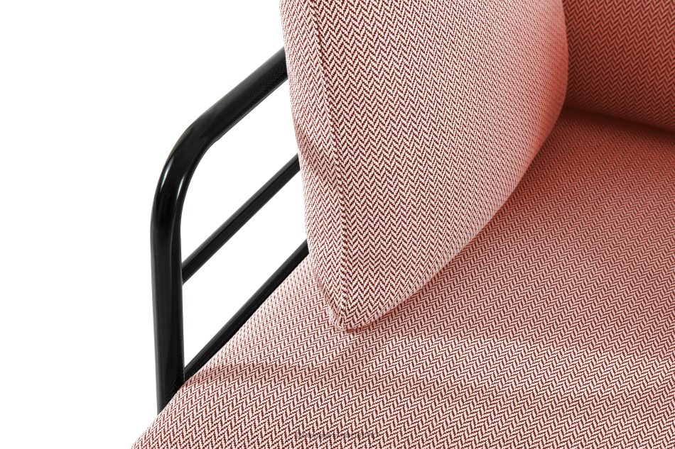 RAMBE Záhradná pohovka Loft 2 na kovových nohách antracitová/červená/biela antracitová/červená/biela - obrázok 6