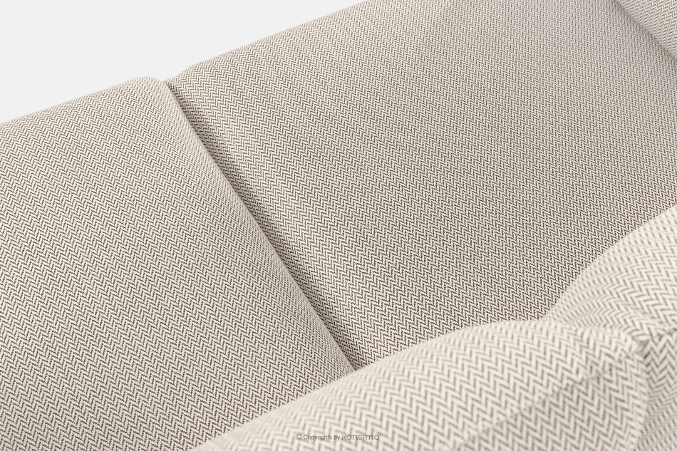 RAMBE Záhradná pohovka Loft 2 na kovových nohách, biela/béžová/biela biela/béžová/biela - obrázok 5